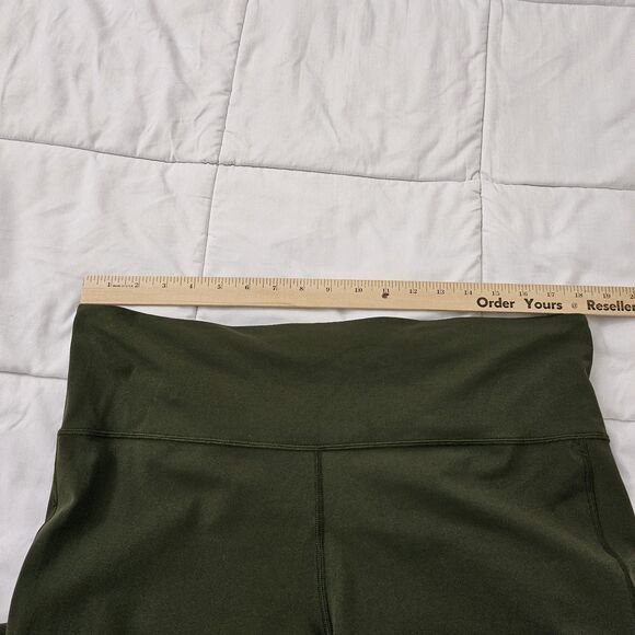 Athleta Elation Flare Pants 2X Olive Green High Rise Pull On Leggings 981683 - Picture 9 of 11